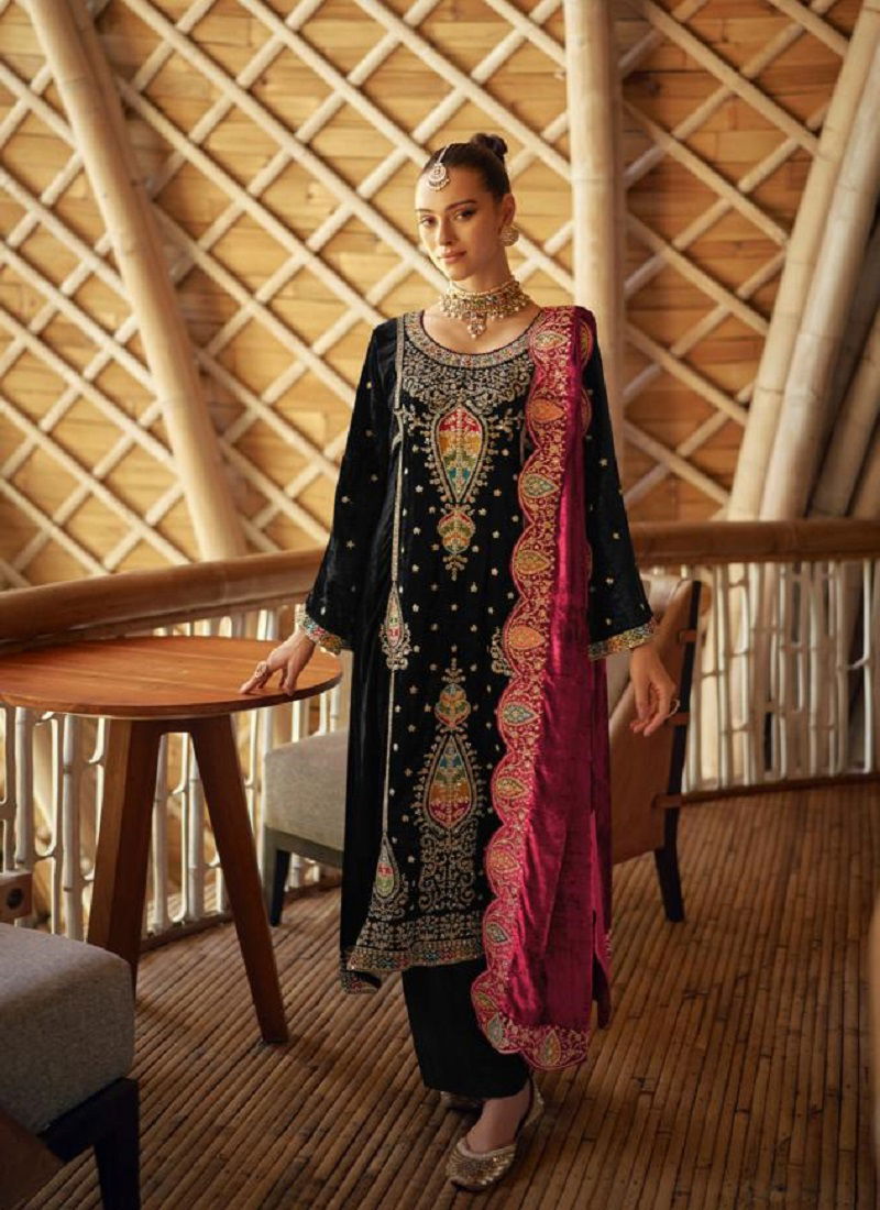 Mumtaz Lahar Pashmina Embroidery Salwar Suits Catalog
